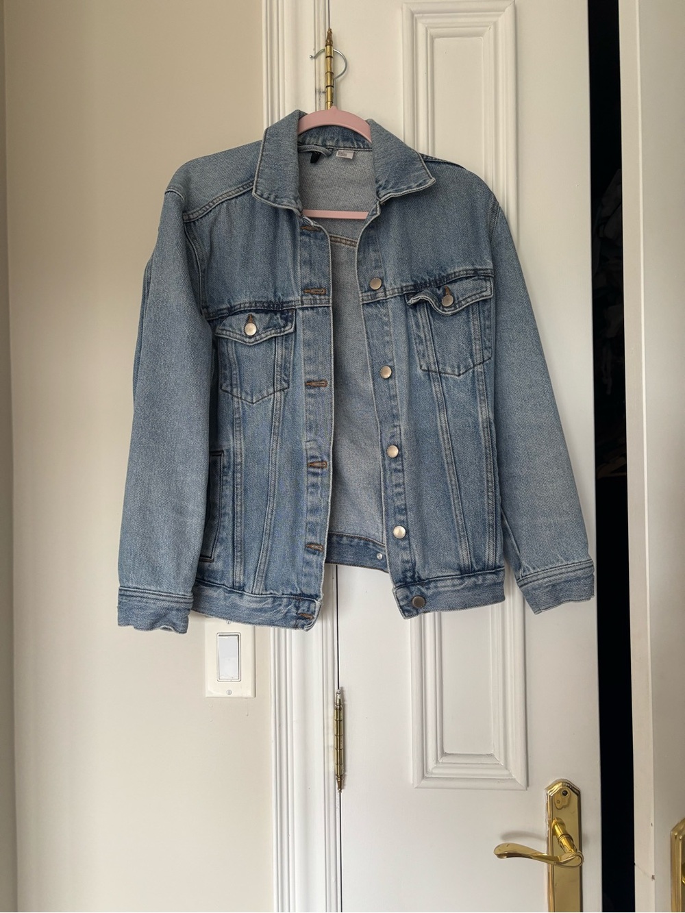 H&M  Oversized Light Blue Denim Jean Jacket for Women